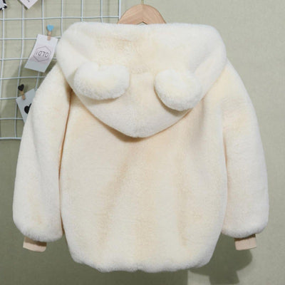 Abrigo Infantil de Piel de Visón para Otoño e Invierno - Image 8