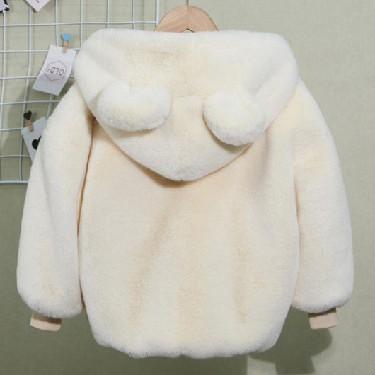 Abrigo Infantil de Piel de Visón para Otoño e Invierno - Image 8