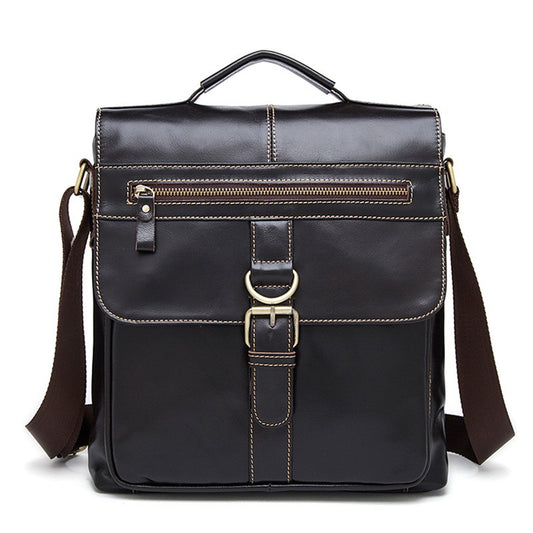 Bolso Bandolera de Cuero Baotou Retro con Solapa Clamshell