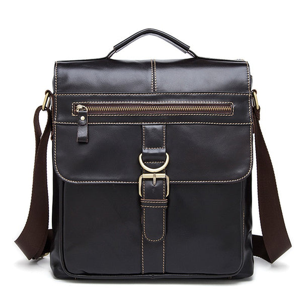 Bolso Bandolera de Cuero Baotou Retro con Solapa Clamshell