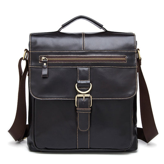 Bolso Bandolera de Cuero Baotou Retro con Solapa Clamshell