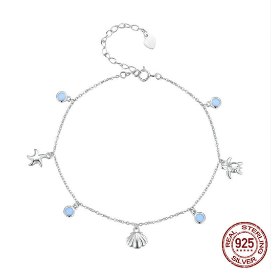 Tobillera de Plata Esterlina 925 Diseño Espina de Pescado Brillante - Image 7