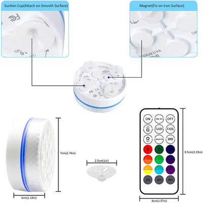 Linterna LED Subacuática con Control Remoto y Cambio de Color - Image 12