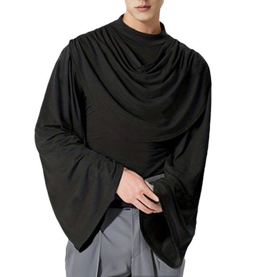 Playera Manga Larga Cuello Alto Slim Fit con Cuello Tipo Swing - Image 5