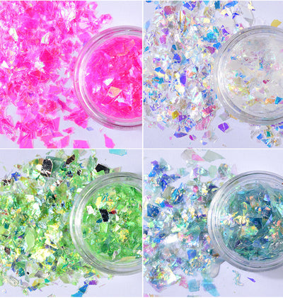 Papel de Concha para Diseño de Uñas - 12 Colores Brillantes - Image 17