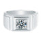 Simple Sterling Plateado Moissanite Men's Ring Collectionng 4 Estilo number 8