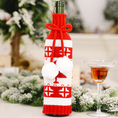 Funda Protectora Navideña para Botellas de Vino - Decoración de Mesa y Hogar - Image 33