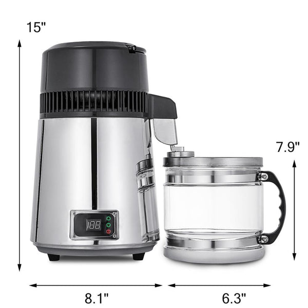 Destilador de Agua Pura 4L Acero Inoxidable Automático - Image 3