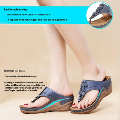 Pantuflas Tipo Chanclas con Plataforma Gruesa y Tacón Alto Antideslizantes - Image 37