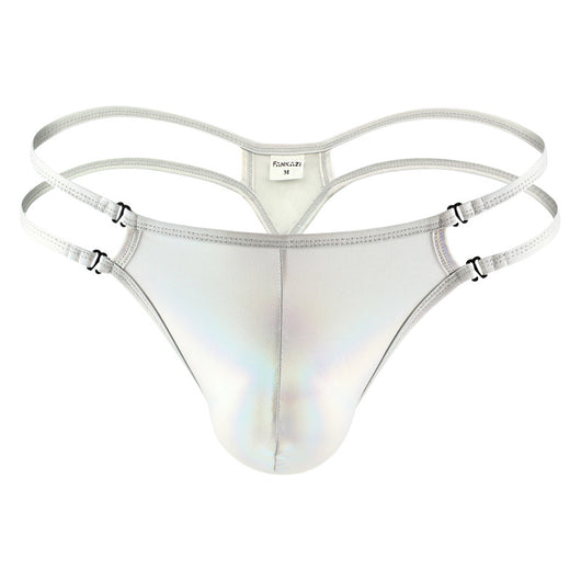 Bóxer Tipo Tanga para Hombre en Seda Helada con Tirantes de Cintura Baja - Image 18