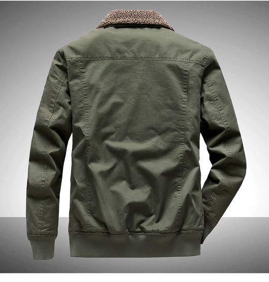Overol Casual Holgado de Algodón Grueso Forrado en Fleece para Tallas Grandes - Image 20