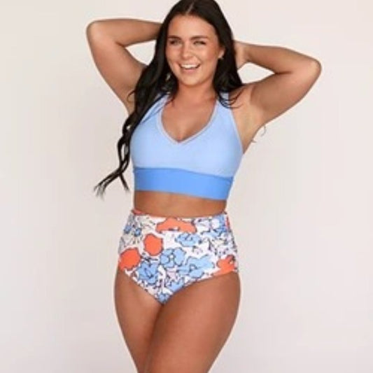 Traje de Baño Conservador con Escote en I para Mujer