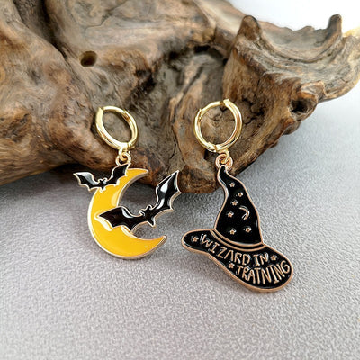 Aretes Divertidos de Halloween para Mujer - Diseño Cómico y Versátil