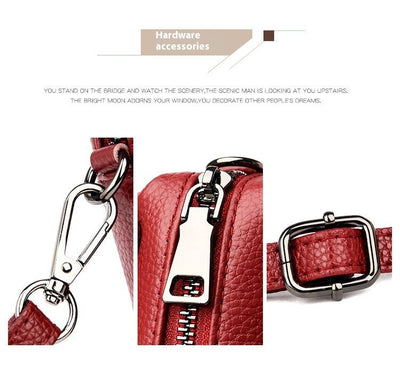 Bolso Crossbody de Cuero Genuino para Mujer - Bolsa de Hombro para Celular - Image 20