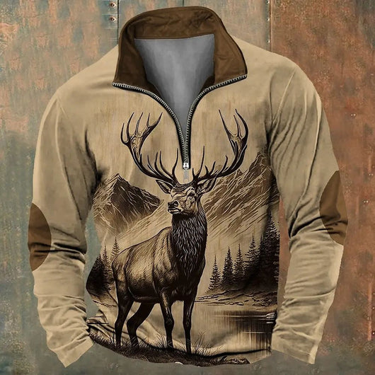 Sudadera con Cierre de Venado para Hombre - Image 3