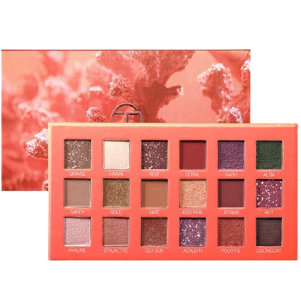 Paleta de Sombras Mate 18 Colores Portátil - Tonos Leche y Té