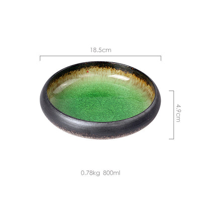 Plato de Cerámica Artesanal con Esmalte Agrietado - Image 17