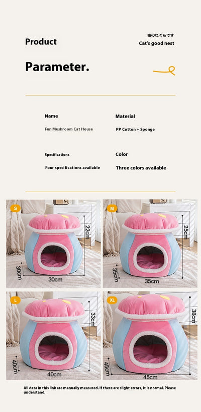 Nido Térmico Desmontable para Gatos y Conejos - Felpa Gruesa Invierno - Image 19