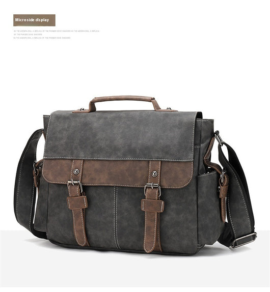 Bolso Bandolera de Cuero PU Retro para Hombre - Estilo Casual Trendy - Image 21