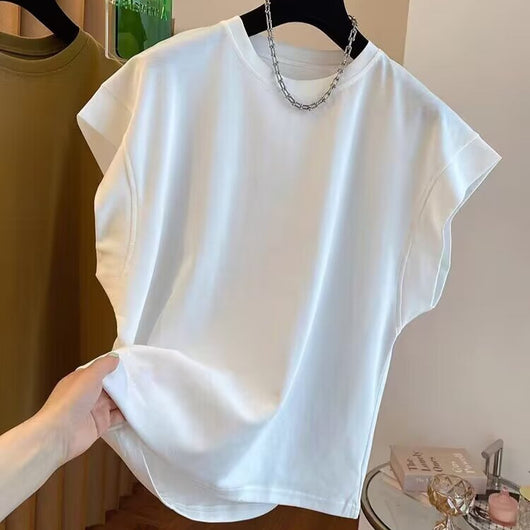 Blusa Suelta sin Mangas de Color Sólido - Comodidad y Estilo - Image 3