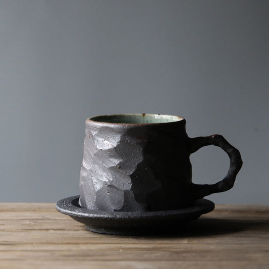 Juego de Taza y Platillo de Café Japonés Estilo Europeo Retro Lujo