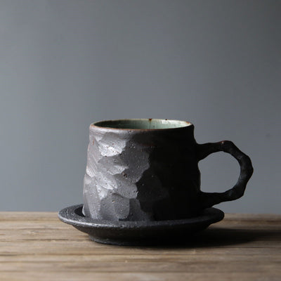 Juego de Taza y Platillo de Café Japonés Estilo Europeo Retro Lujo