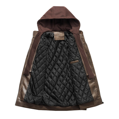 Chaqueta de Cuero PU Estilo Motociclista para Hombre - Image 5