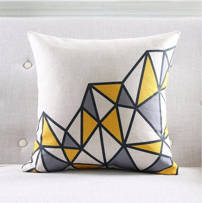 Cojín Decorativo Lino Grueso a Rayas Geométricas Nórdico - Image 10