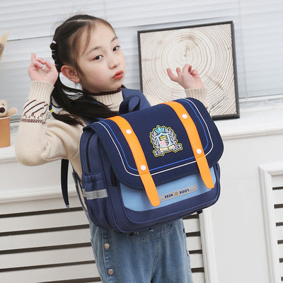 Mochila Escolar Estilo Británico Ergonómica para Niños y Niñas - Image 3