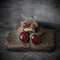 Aretes Largos Rojo Barroco - Diseño Temperamental y Sofisticado