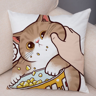 Funda de Almohada de Lino con Estampado Moderno para Sofá y Coche - Image 21