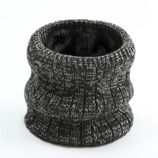 Bufanda Tejida de Rayas Anchas con Forro Polar para Hombre - Image 26