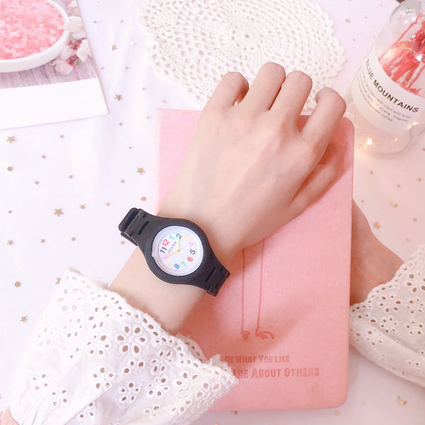 Reloj de Colores Pastel Estilo Kawaii Japonés