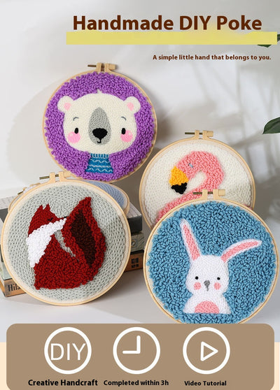 Kit Completo de Bordado para Niños - Agujas, Hilos y Patrones Estampados - Image 33