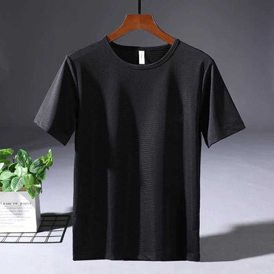 Playera Fresca de Malla Ice Silk para Hombre Talla Grande - Image 8