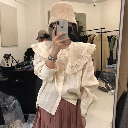 Blusa Juvenil con Cuello de Muñeca - Efecto Rejuvenecedor para Mujeres