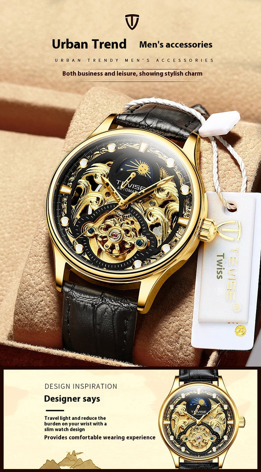 Reloj Automático de Negocios y Ocio Resistente al Agua para Hombre - Image 13