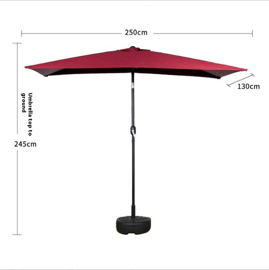 Sombrilla Rectangular Impermeable para Terraza y Patio - Protección Solar 4 Esquinas - Image 17