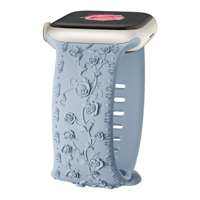 Correa de Reloj de Silicona con Diseño en Relieve Rosa - Image 19