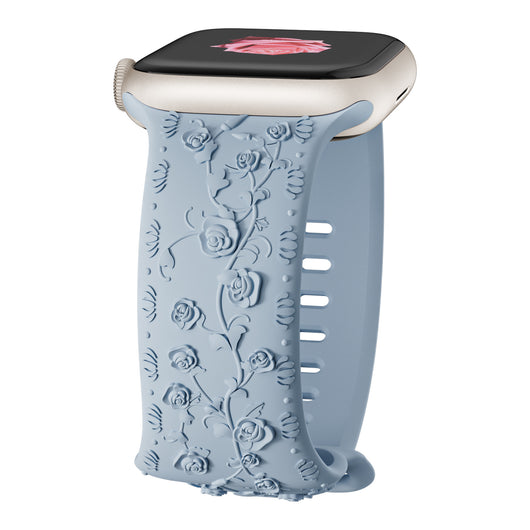 Correa de Reloj de Silicona con Diseño en Relieve Rosa - Image 19