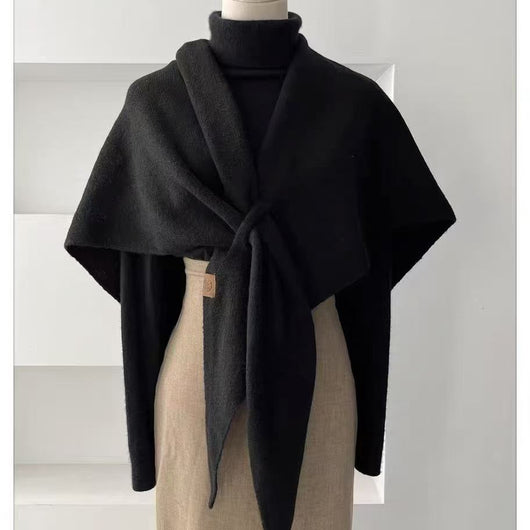 Chal Triangular de Lana Tejida - Bufanda Elegante y Abrigadora - Image 22