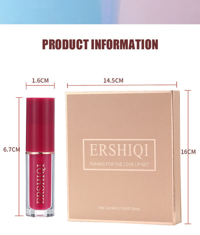 Set de 12 Brillos Labiales de Larga Duración con Acabado Mate - Image 10
