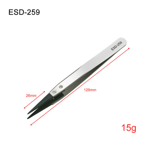 Pinzas de Precisión Antiestáticas con Punta Afilada y Borde Reforzado - Image 10