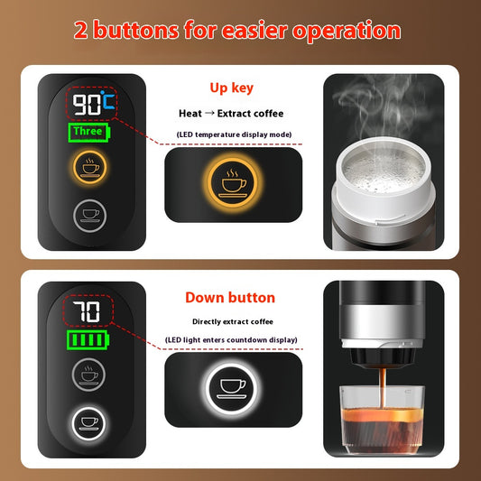 Cafetera de Presión Portátil Americana con Calentamiento Rápido - Image 2