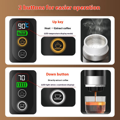 Cafetera de Presión Portátil Americana con Calentamiento Rápido - Image 2