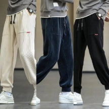 Pantalones de Pana Ancha Talla Grande para Hombre - Estilo Deportivo Casual - Image 35