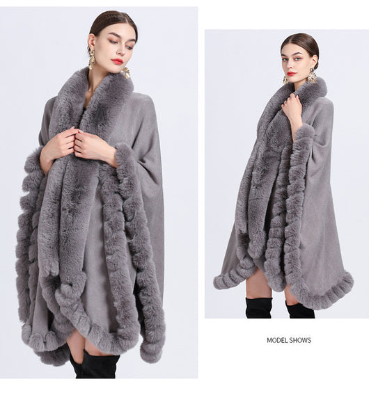 Cardigan Oversized con Cuello de Conejo - Abrigo Tejido Irregular Holgado - Image 23
