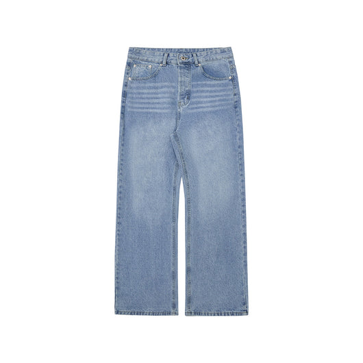 Jeans Rectos Holgados Efecto Desgastado Lavado - Image 5
