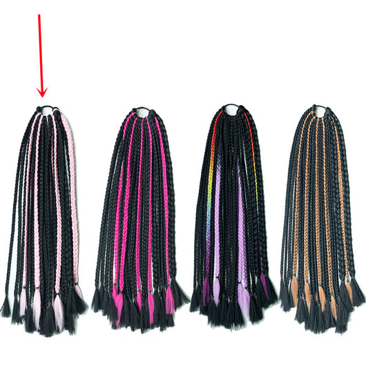 Peluca Trenzas Africanas Coloridas Hip Hop para Mujer - Image 6