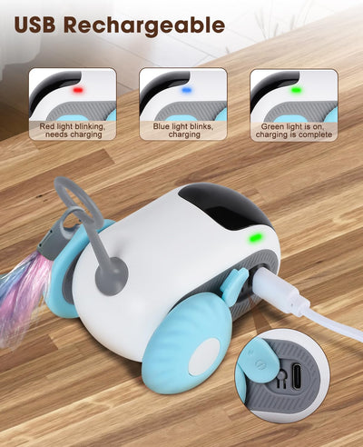 Juguete Interactivo para Gatos y Perros - Auto Controlado con 2 Modos de Movimiento - Image 4